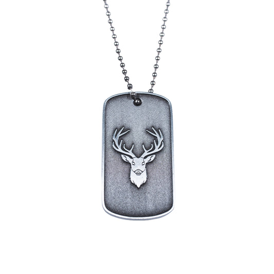 Dual-Sided Dog Tag Necklace