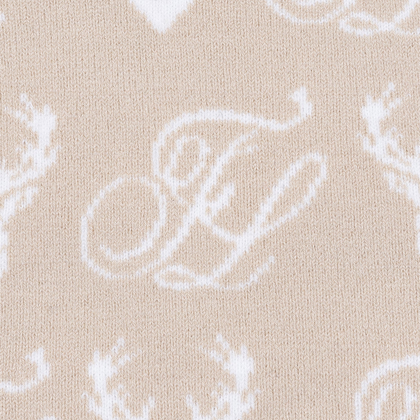 Dual Logo Beanie - Ivory