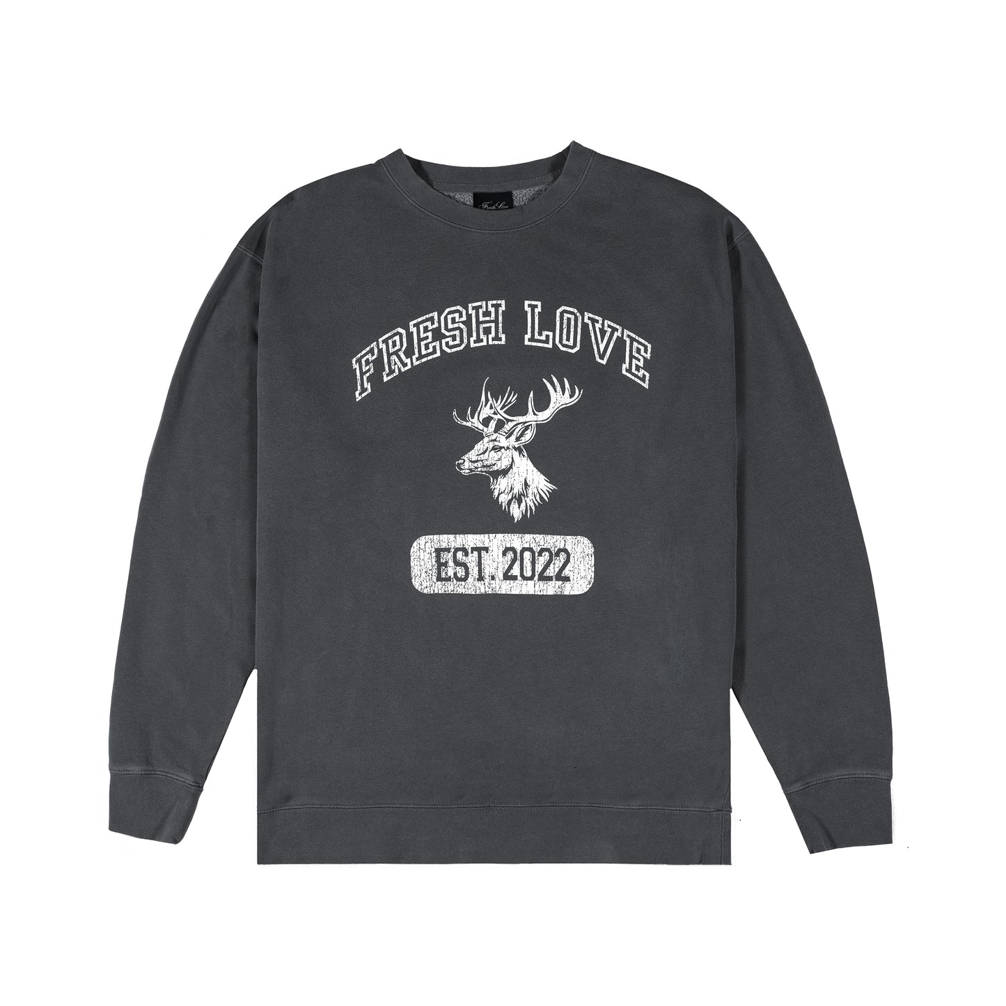 BLACK COLLEGE LOGO CREWNECK