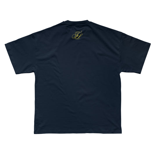 Fresh Love Script Tee - Navy